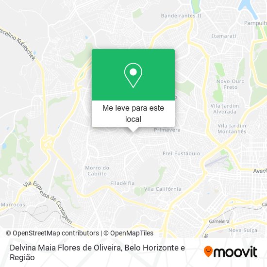 Delvina Maia Flores de Oliveira mapa