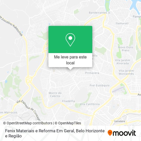 Fenix Materiais e Reforma Em Geral mapa