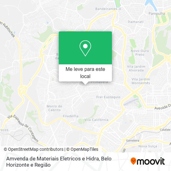 Amvenda de Materiais Eletricos e Hidra mapa