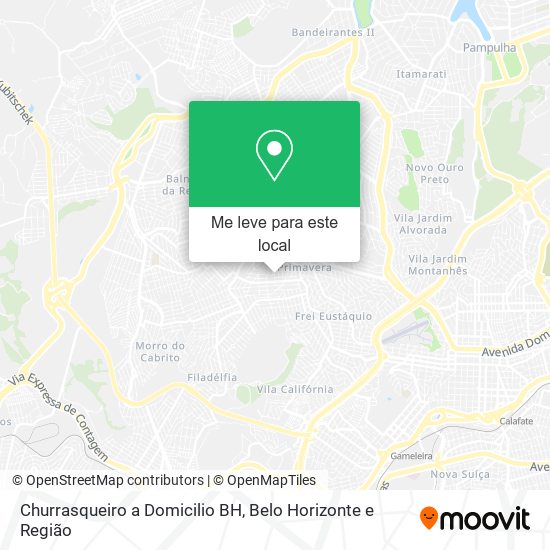 Churrasqueiro a Domicilio BH mapa
