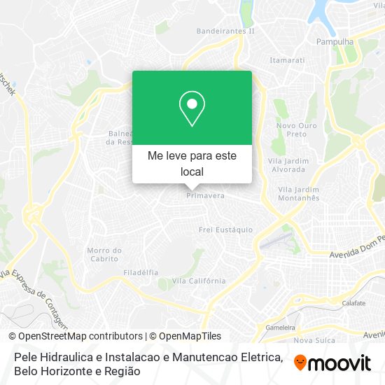 Pele Hidraulica e Instalacao e Manutencao Eletrica mapa
