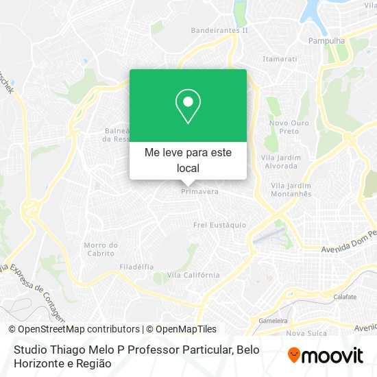 Studio Thiago Melo P Professor Particular mapa