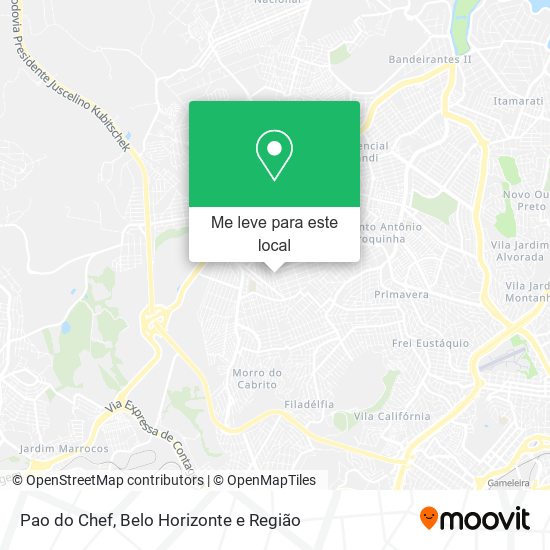 Pao do Chef mapa