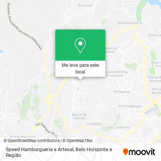 Speed Hamburgueria e Artesal mapa
