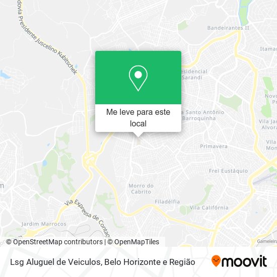 Lsg Aluguel de Veiculos mapa