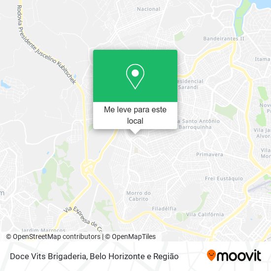 Doce Vits Brigaderia mapa