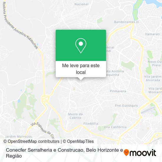 Conecfer Serralheria e Construcao mapa