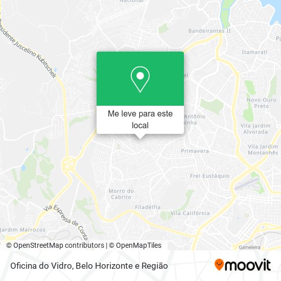 Oficina do Vidro mapa