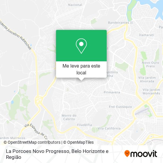 La Porcoes Novo Progresso mapa