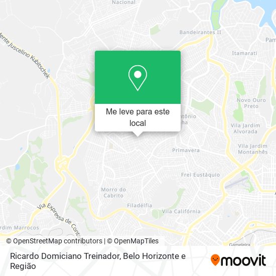 Ricardo Domiciano Treinador mapa