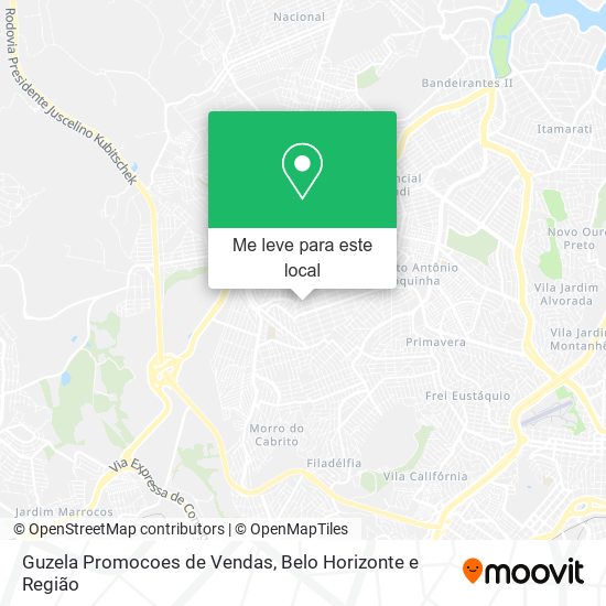 Guzela Promocoes de Vendas mapa