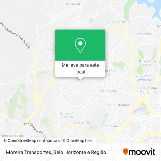 Moreira Transportes mapa