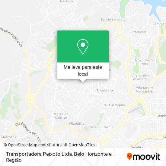 Transportadora Peixoto Ltda mapa
