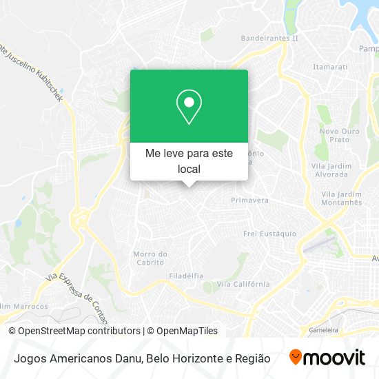 Jogos Americanos Danu mapa