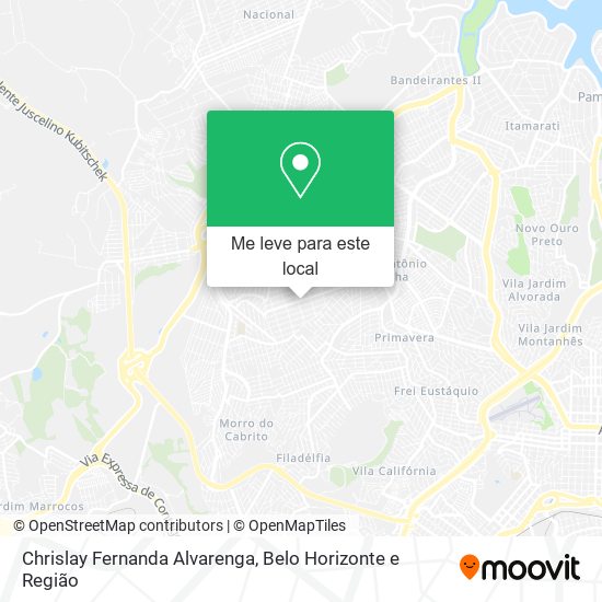 Chrislay Fernanda Alvarenga mapa