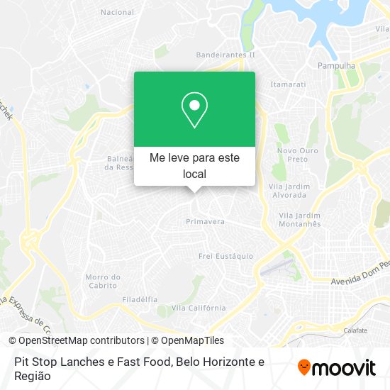 Pit Stop Lanches e Fast Food mapa