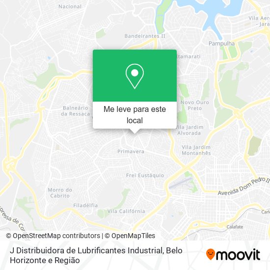 J Distribuidora de Lubrificantes Industrial mapa
