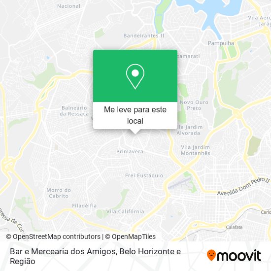 Bar e Mercearia dos Amigos mapa