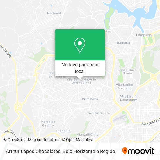 Arthur Lopes Chocolates mapa
