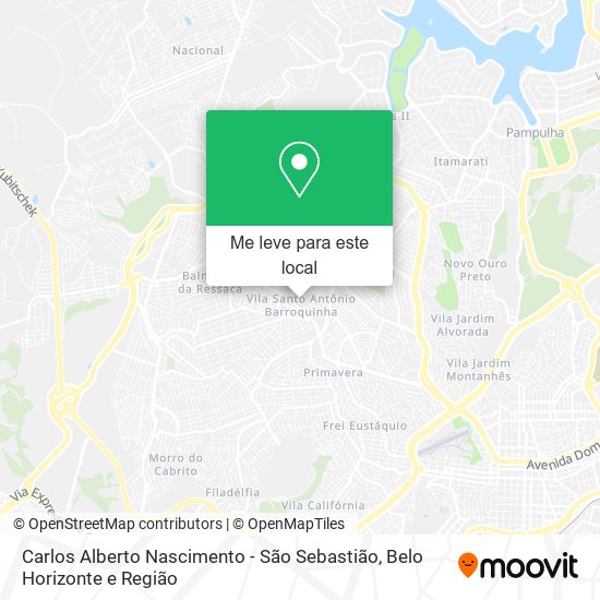 Carlos Alberto Nascimento - São Sebastião mapa