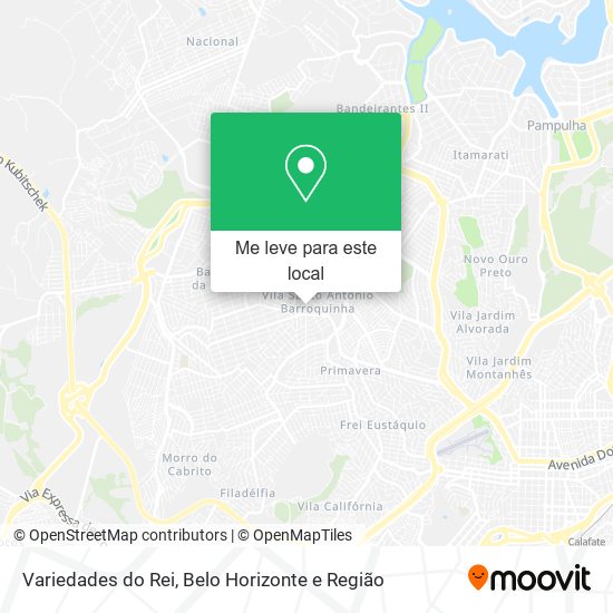 Variedades do Rei mapa