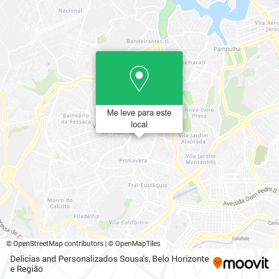 Delicias and Personalizados Sousa's mapa