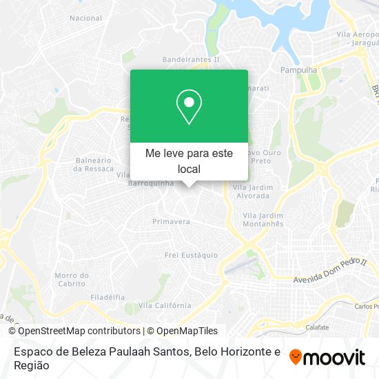 Espaco de Beleza Paulaah Santos mapa