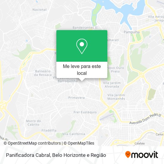 Panificadora Cabral mapa
