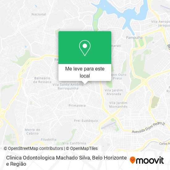 Clinica Odontologica Machado Silva mapa
