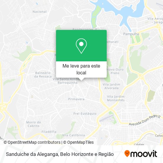 Sanduiche da Aleganga mapa