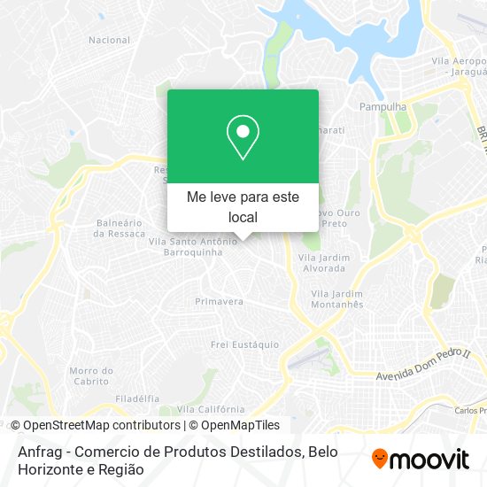 Anfrag - Comercio de Produtos Destilados mapa