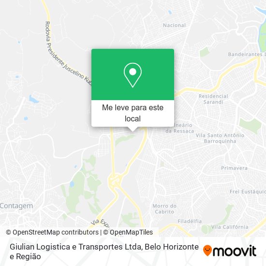 Giulian Logistica e Transportes Ltda mapa