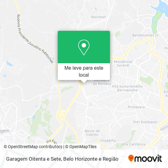 Garagem Oitenta e Sete mapa