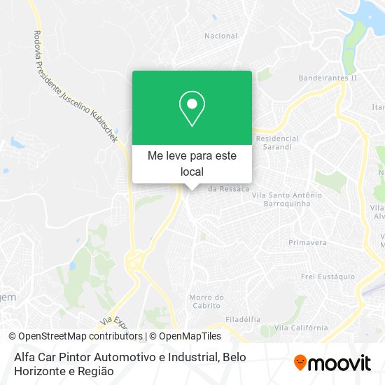 Alfa Car Pintor Automotivo e Industrial mapa