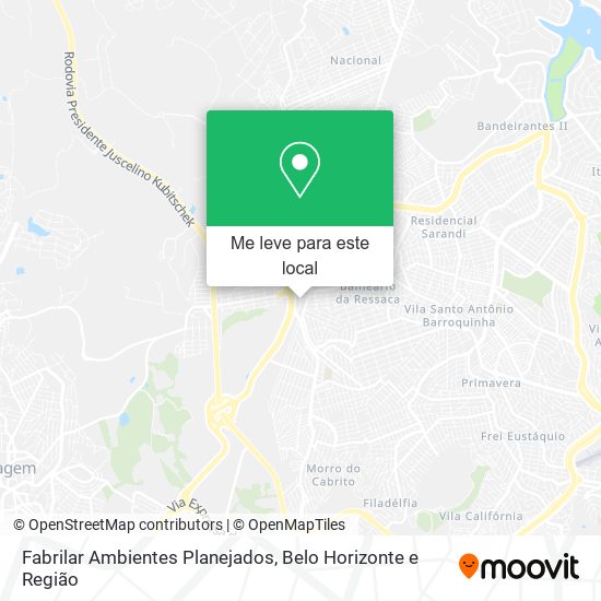 Fabrilar Ambientes Planejados mapa