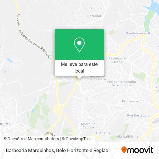 Barbearia Marquinhos mapa
