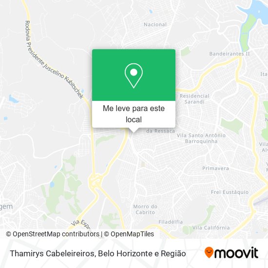 Thamirys Cabeleireiros mapa