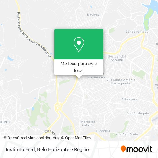 Instituto Fred mapa