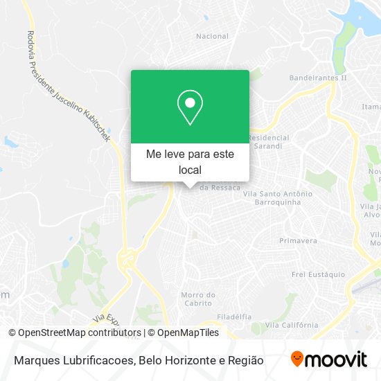Marques Lubrificacoes mapa