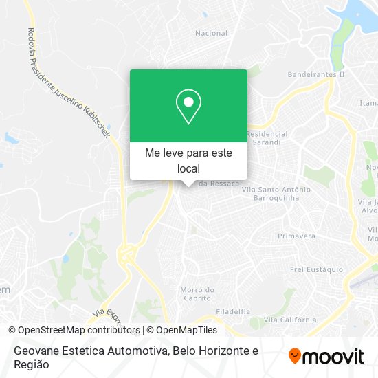 Geovane Estetica Automotiva mapa