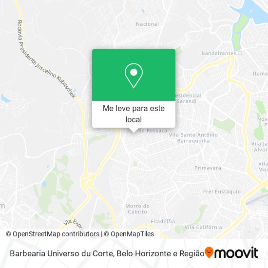 Barbearia Universo du Corte mapa