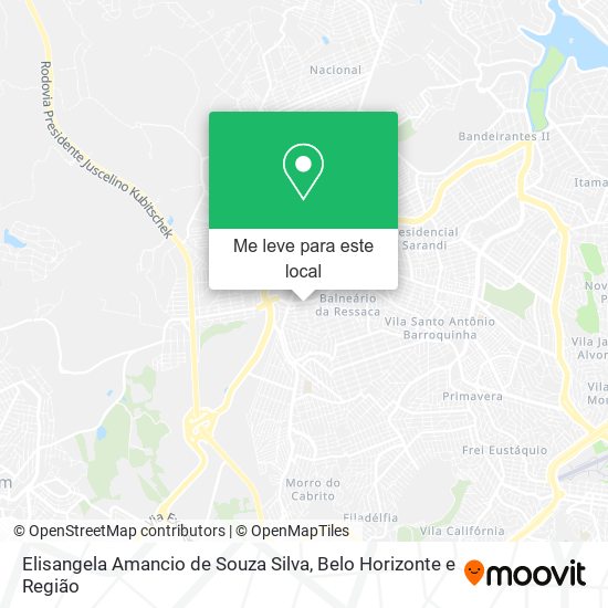 Elisangela Amancio de Souza Silva mapa