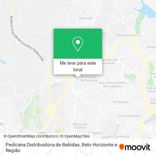 Pedicana Distribuidora de Bebidas mapa