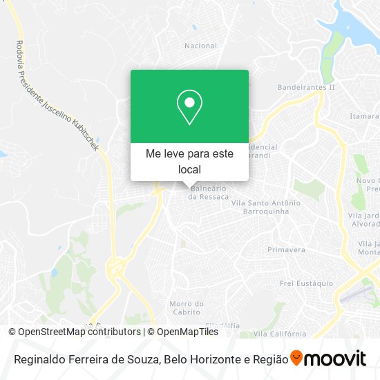 Reginaldo Ferreira de Souza mapa
