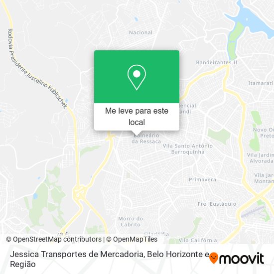 Jessica Transportes de Mercadoria mapa
