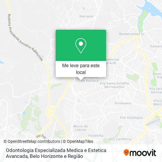 Odontologia Especializada Medica e Estetica Avancada mapa