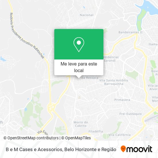 B e M Cases e Acessorios mapa