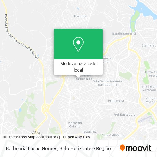 Barbearia Lucas Gomes mapa