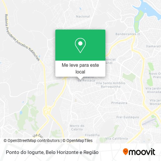 Ponto do Iogurte mapa