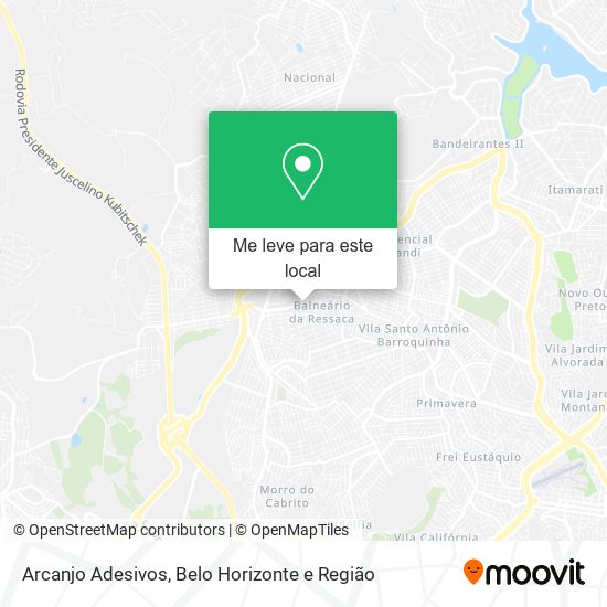 Arcanjo Adesivos mapa